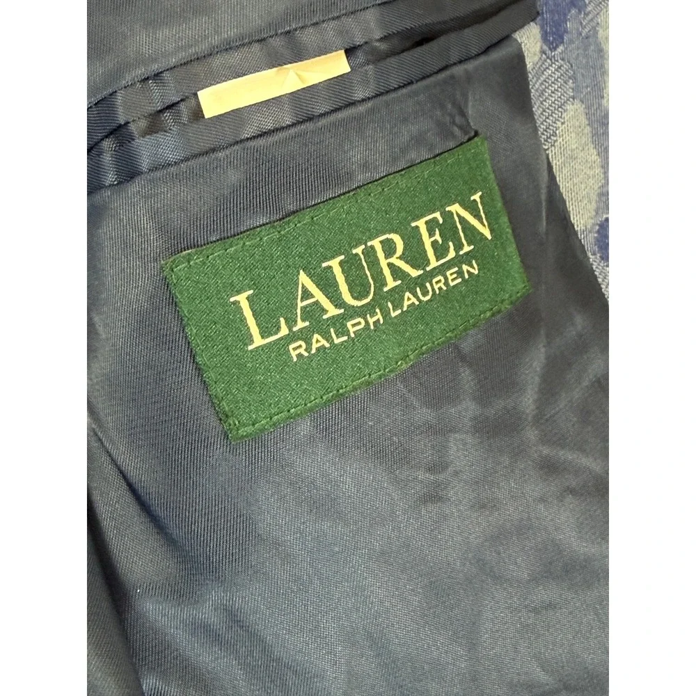Lauren Ralph Lauren Boys Blue Camouflage‎ Blazer Jacket 14R Camo Jacquard 14